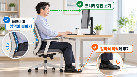 오래 앉아 있으면 허리가 뻐근한 이유와 생활 속 스트레칭