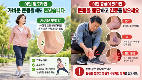 중년 이후 발목 유연성이 중요한 이유와 집에서 하는 간단한 운동법